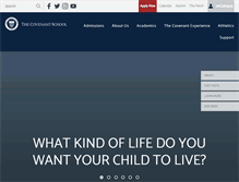Tablet Screenshot of covenantschool.org